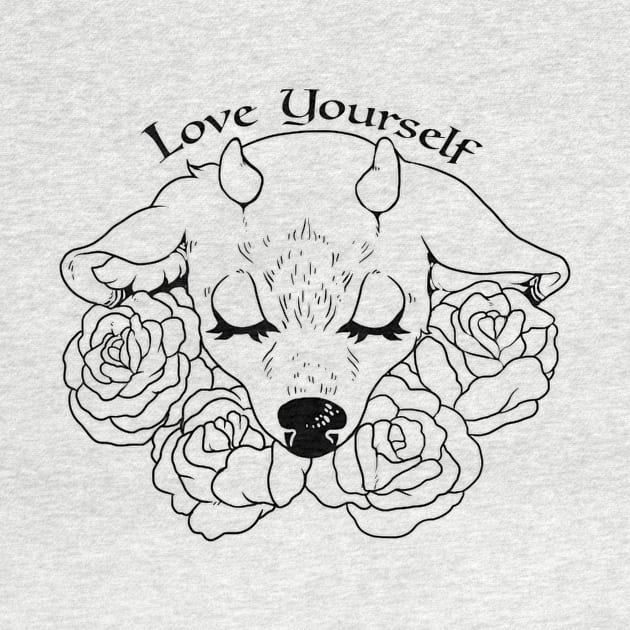 love yourself print by caringbears